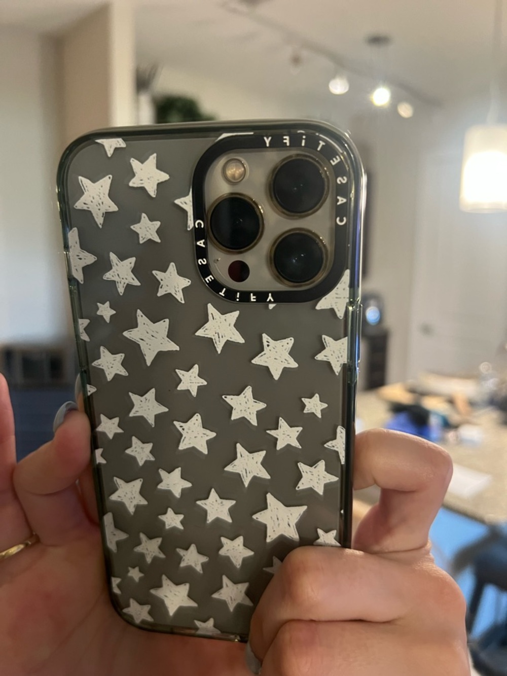 Casetify Clear blue star Pattern iPhone 12 Pro Max Case